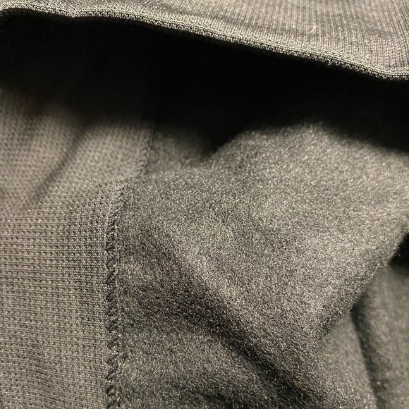 Black printed fleece lined leggings OS - Picture 4 of 6